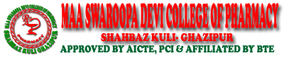 MAA SWAROOP DEVI COLLEGE OF PHARMACY SHAHBAZ KULI GHAZIPUR (U.P.) 